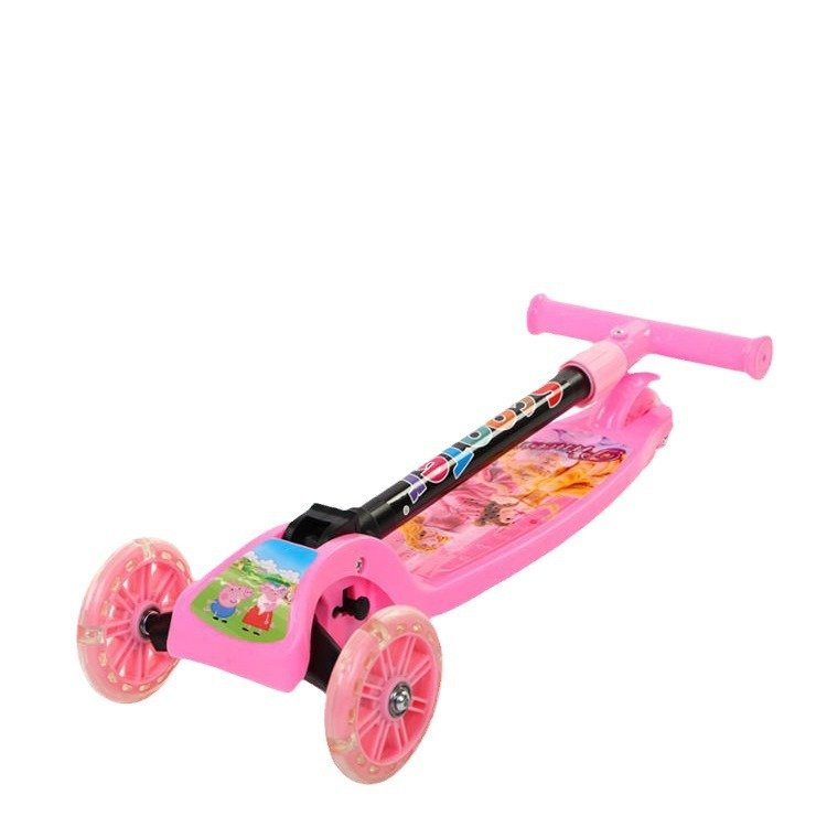 Hot Sale 3 Wheels Adjustable Height Skateboard Foldable Kick Kids Foot Electric Scooter With For Girls Child