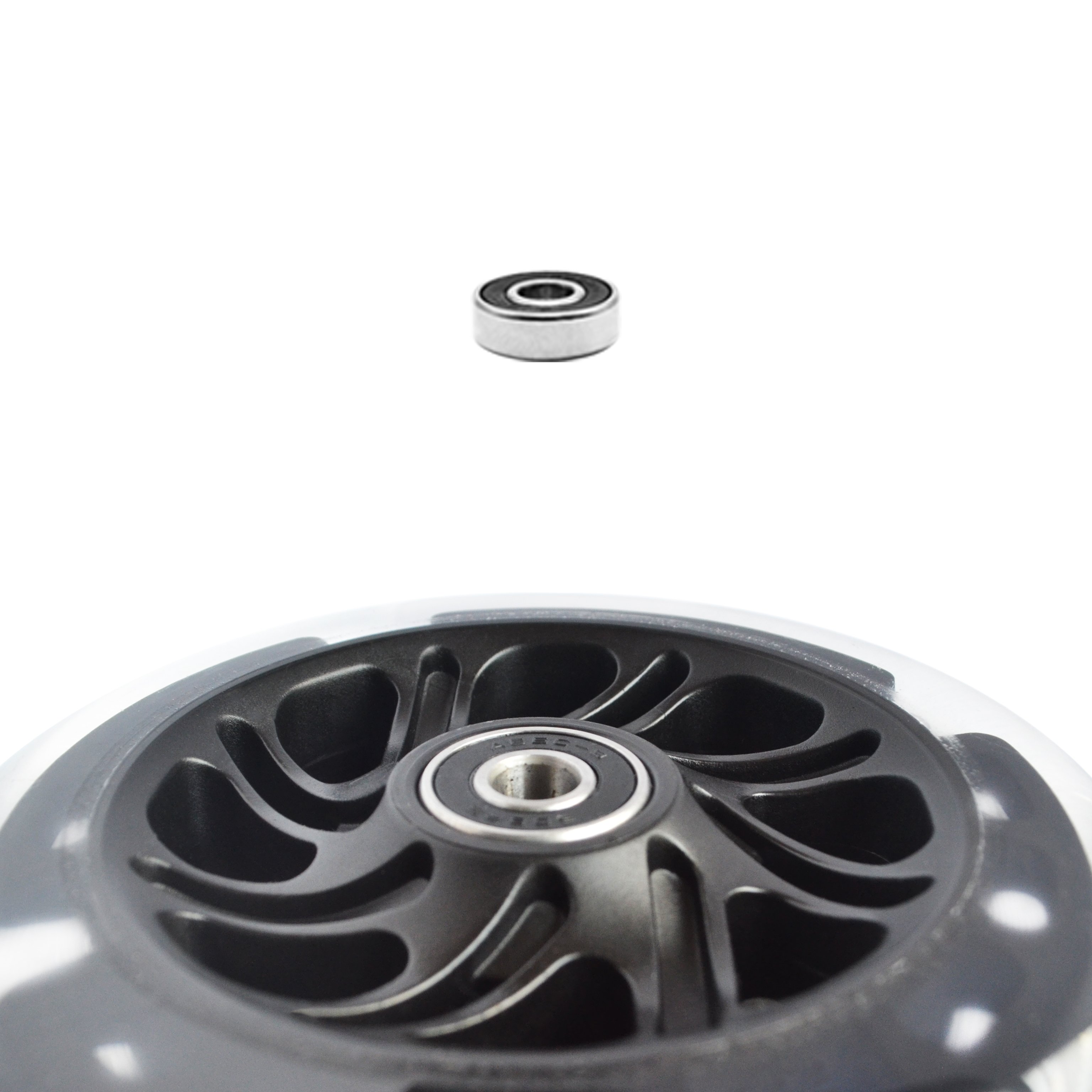 120mm Rainbow light LED scooter wheel for kid scooter