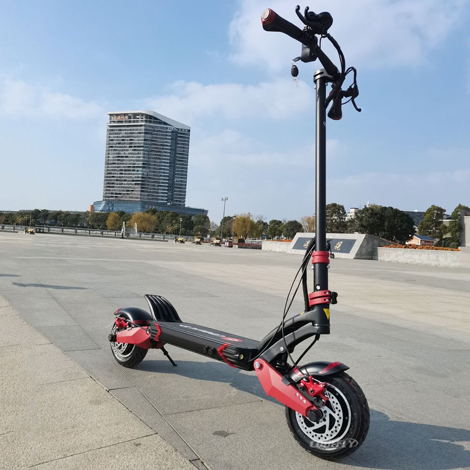 COOLFLY factory electric scooter big wheel eu 60v 2400w 50mph e scooters t10-ddm in Spanish warehouse dropshipping