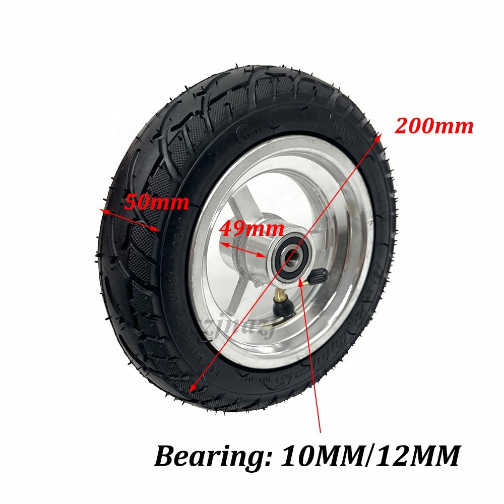 8x2.00-5 Wheel for Kugoo C3 S3 S2 MINI Electric Scooter Pneumatic Wheels with Aluminum Alloy Rim Modified Parts