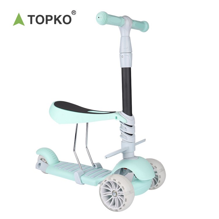 TOPKO 3 in 1 For Children Scooter Can Slide And Sit,With PU flash wheel Kids Scooter