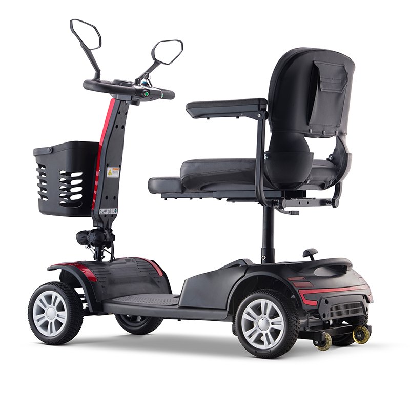 150kg Capacity 4 Wheel Wholesale Mobility Scooter Folding Handicapped Electric Scooter For Elderly