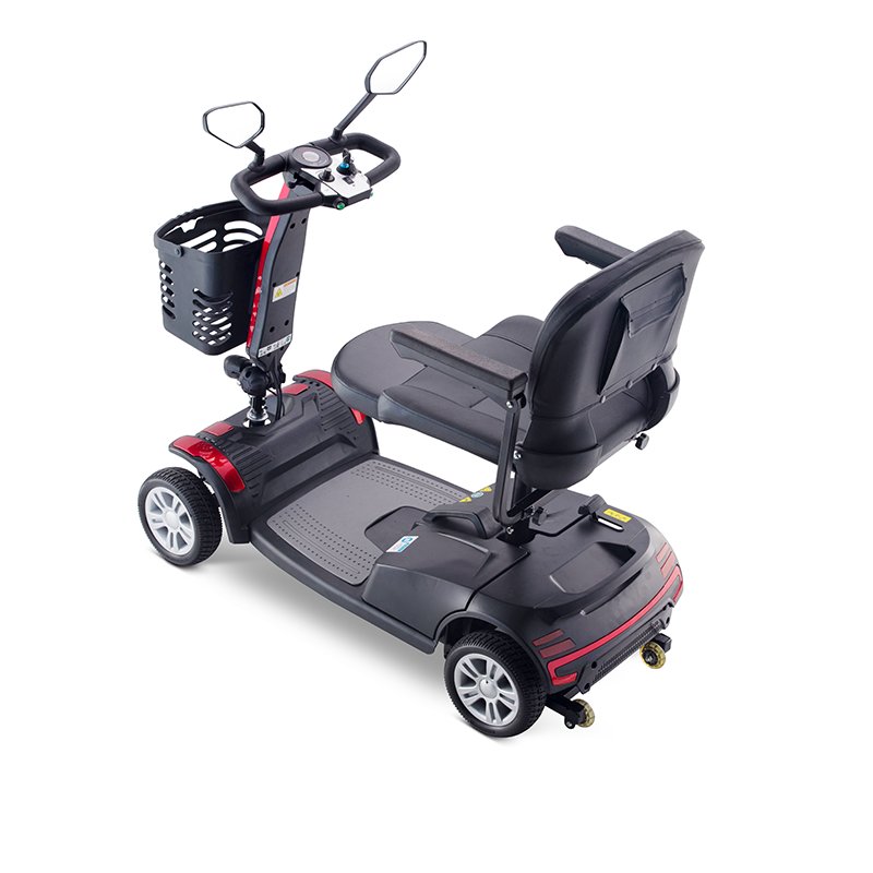150kg Capacity 4 Wheel Wholesale Mobility Scooter Folding Handicapped Electric Scooter For Elderly