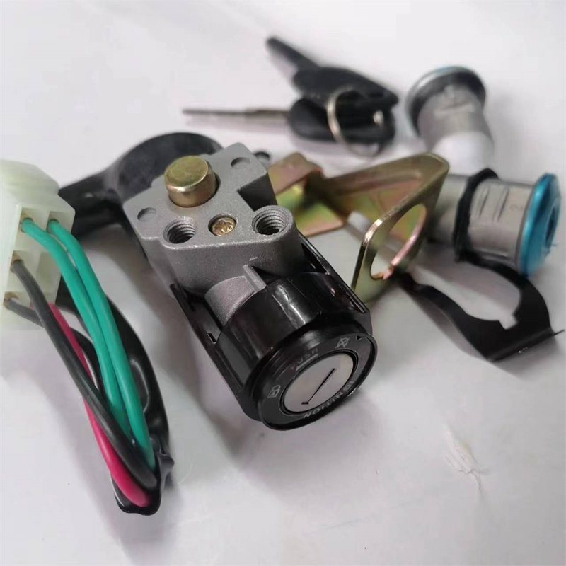 Direct sale original quality motorcycle ignition switch key 110CC GY6 scooter power start sleeve lock switch