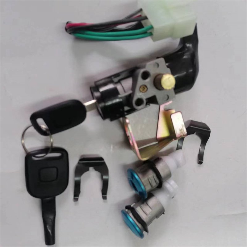 Direct sale original quality motorcycle ignition switch key 110CC GY6 scooter power start sleeve lock switch
