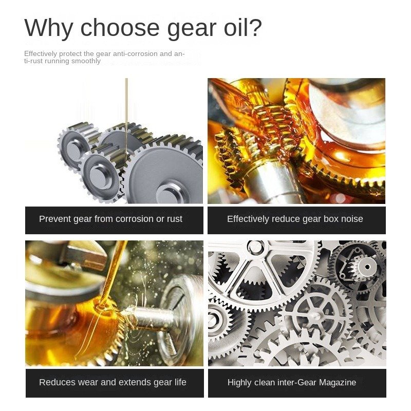 IRS8 Super gear oil 80W90 High temperature gear sterilizer lubricants fully synthetic for scooter Anti-corrosion and anti-rust