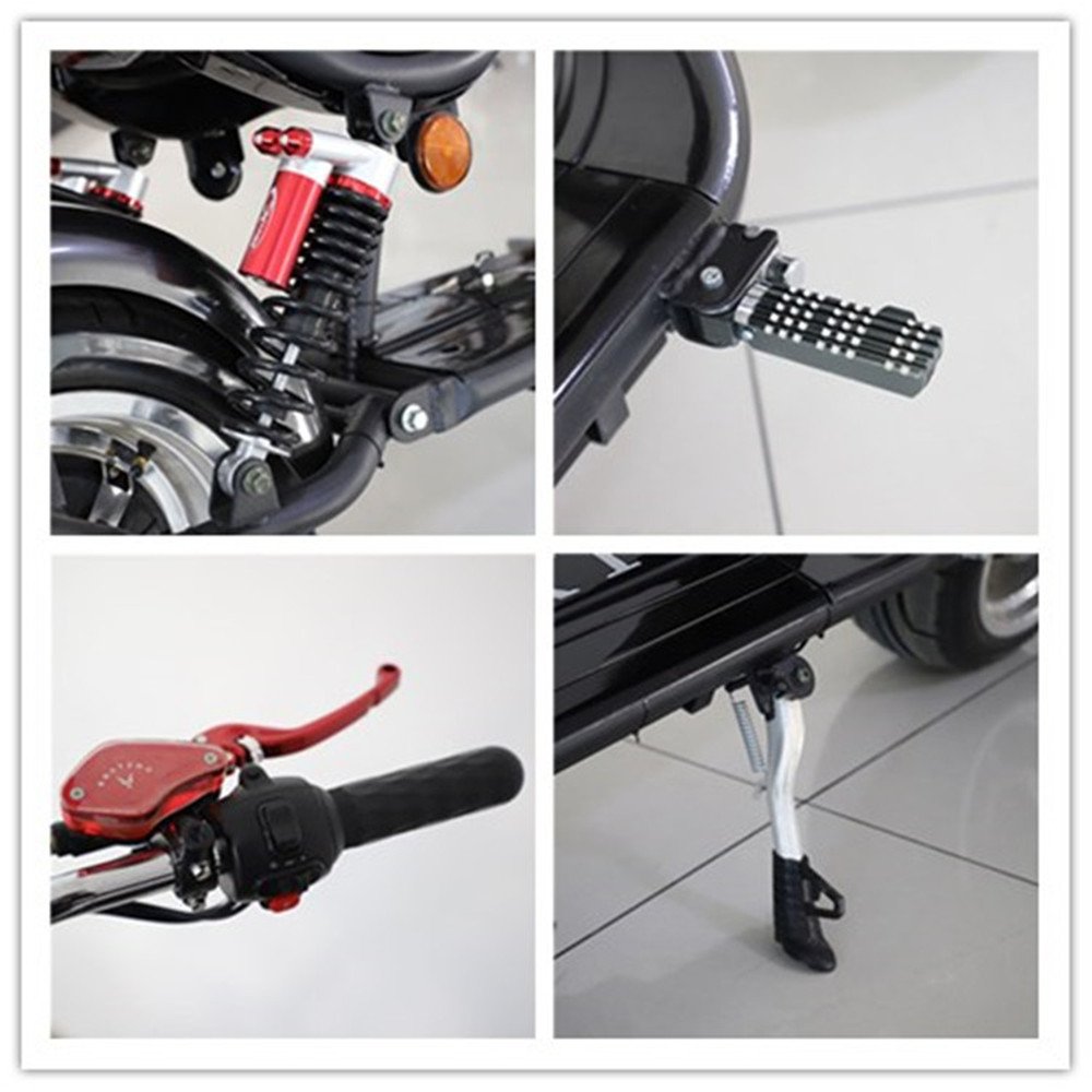 Best selling Citycoco adult electric scooter 2000W pedal motorcycle with 2 seats