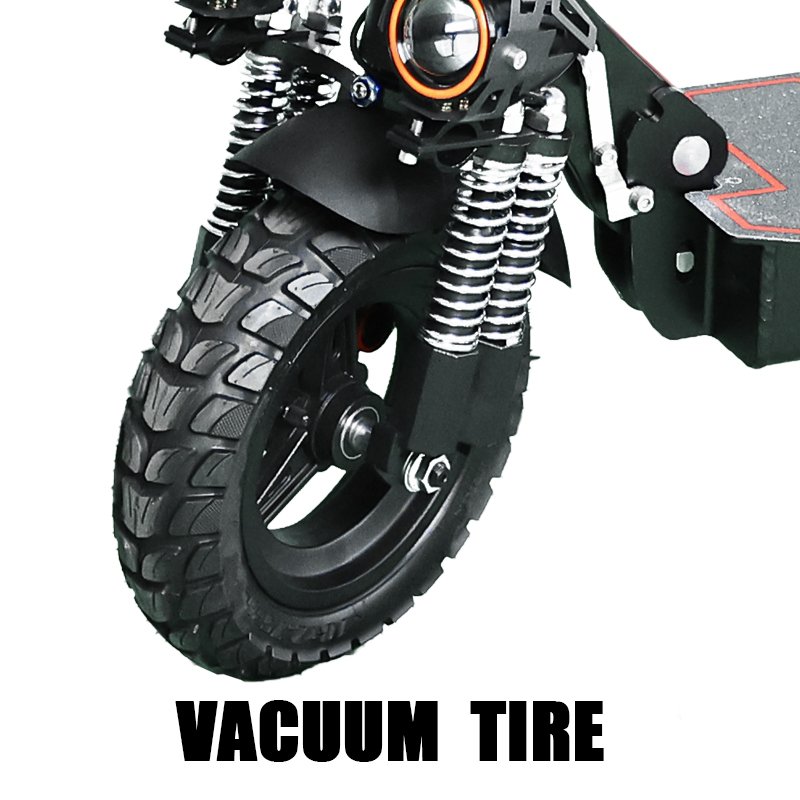 2024 europe warehouse lithium battery Folding 10 inch off-road 50km/h long range adult electric scooter with a seat