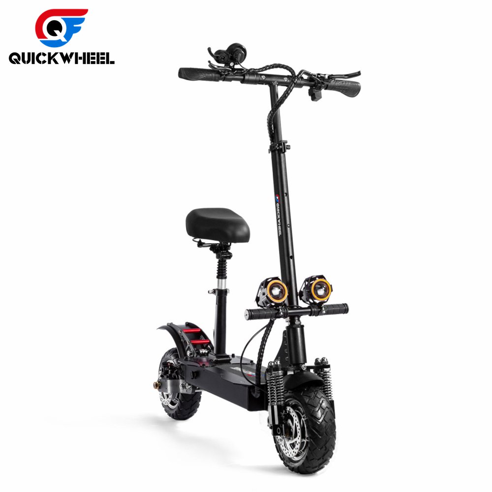 Quickwheel Urban Electric Scooters 3200W/2000W Dual Motor E Scooters, Factory Price 10 Inch Adult Kick Scooter