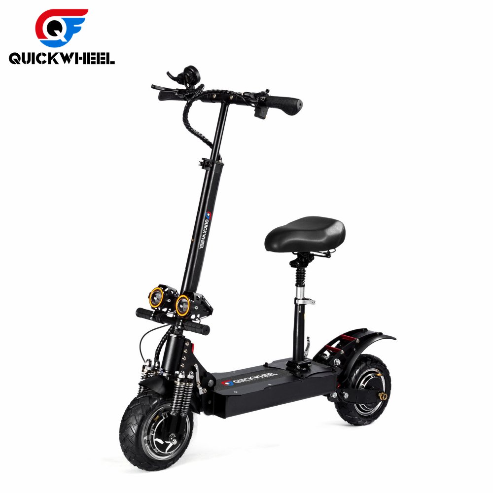 Quickwheel Urban Electric Scooters 3200W/2000W Dual Motor E Scooters, Factory Price 10 Inch Adult Kick Scooter