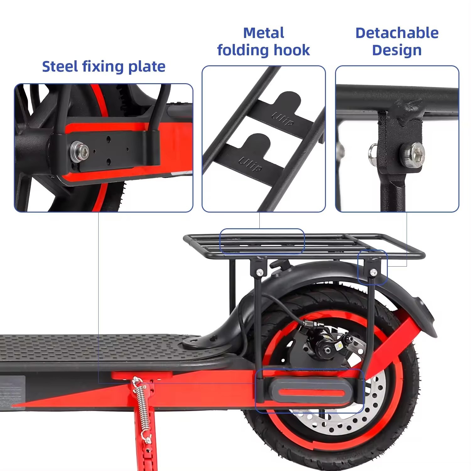 Electric Scooter Rear Shelf Luggage Cargo Carrier For Xiaomi M365 Pro Pro2 1S Mi3 Skateboard Carrier Parts Accessory
