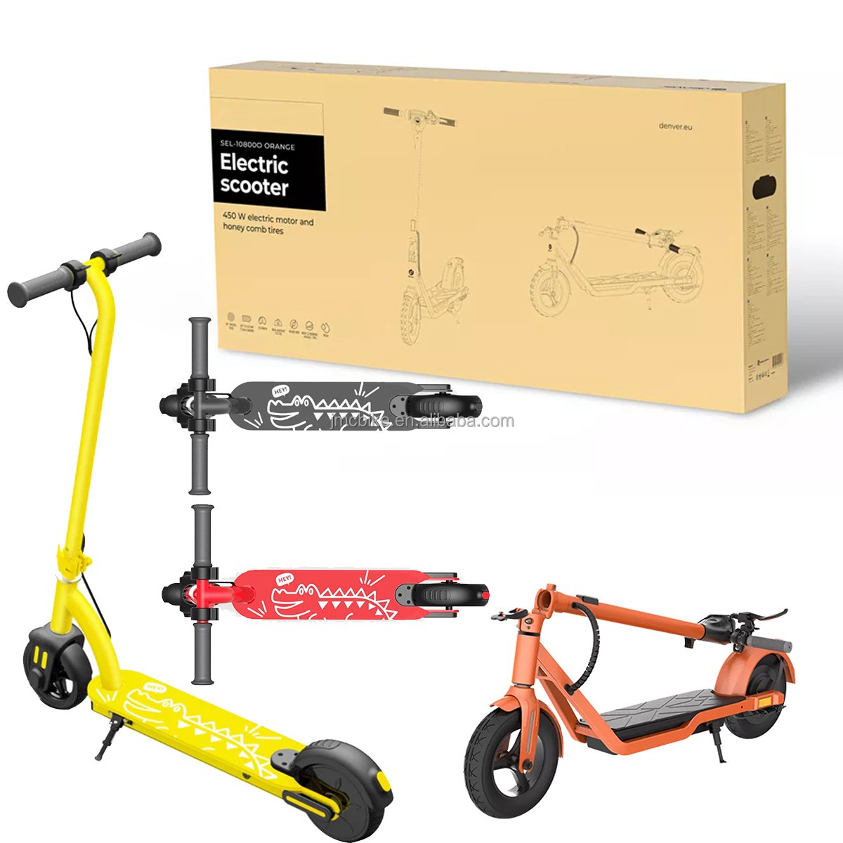 150w Kids EU Warehouse Portable Foldable 6" Children Kick E Scooter Suspension Push Electric Scooter