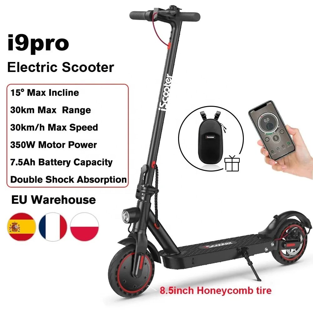 iScooter i9/i9pro/i9max Electric Scooter Adult 350/500W E-scooter 7.5/10Ah Electric Kick Scooter 8.5/10 inch Foldable E Scooter