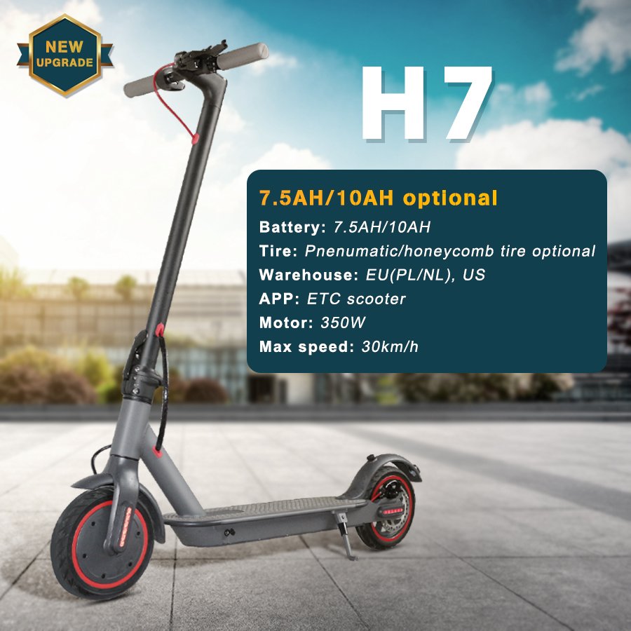 Customization Factory 350W 500W 750W Fold E-scooter Sharing Trotinet Electric Scooter China