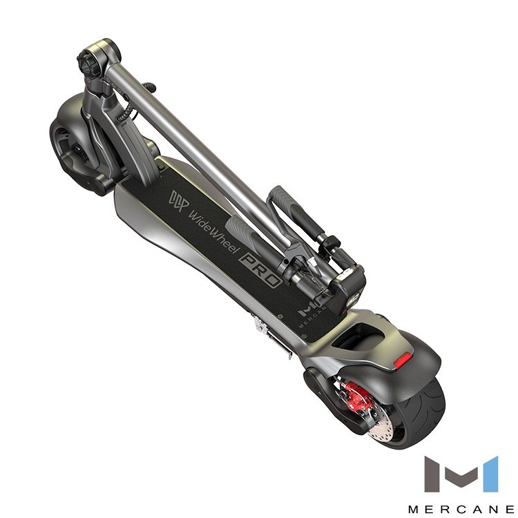 Mercane wide wheel pro dual motor 48v 500w 13.2ah folding 100mm ultra wide two-wheel electric scooter