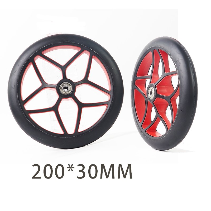 8-Inch Wheelchair Front Wheel Solid Tire Universal Accessory scooter parts pu wheel scooter big wheel