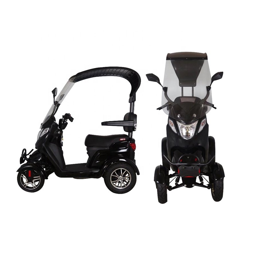 Hot Selling EEC Motorcycle Detachable Ceiling Four Wheeler Cheap Powerful Adult Electric Scooter With Electromagnetic brake