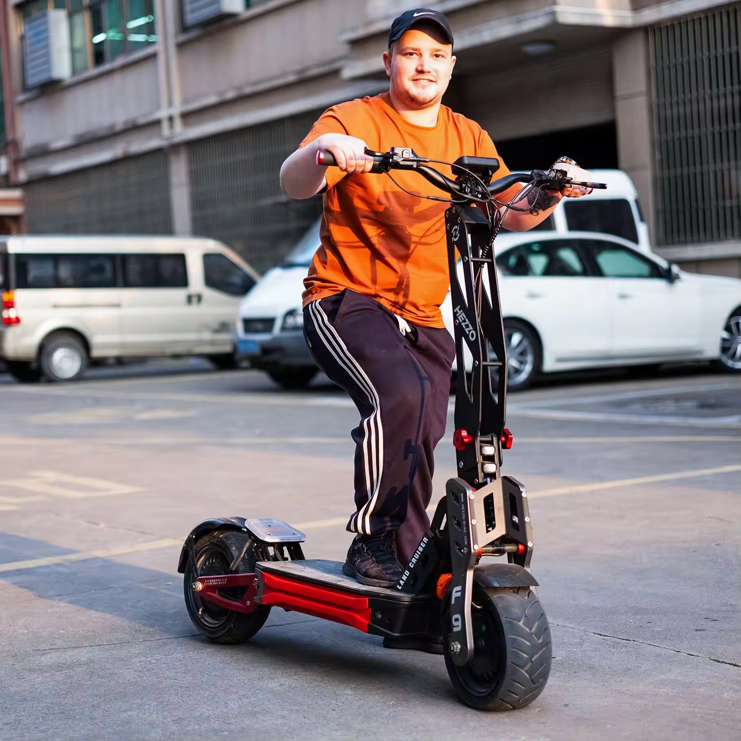 HEZZO F9 Racing E Scooter 90Km/h 60V 8000w Dual Motors Folding Electric Scooter Big Wheels NFC Display Electric Kick Scooters