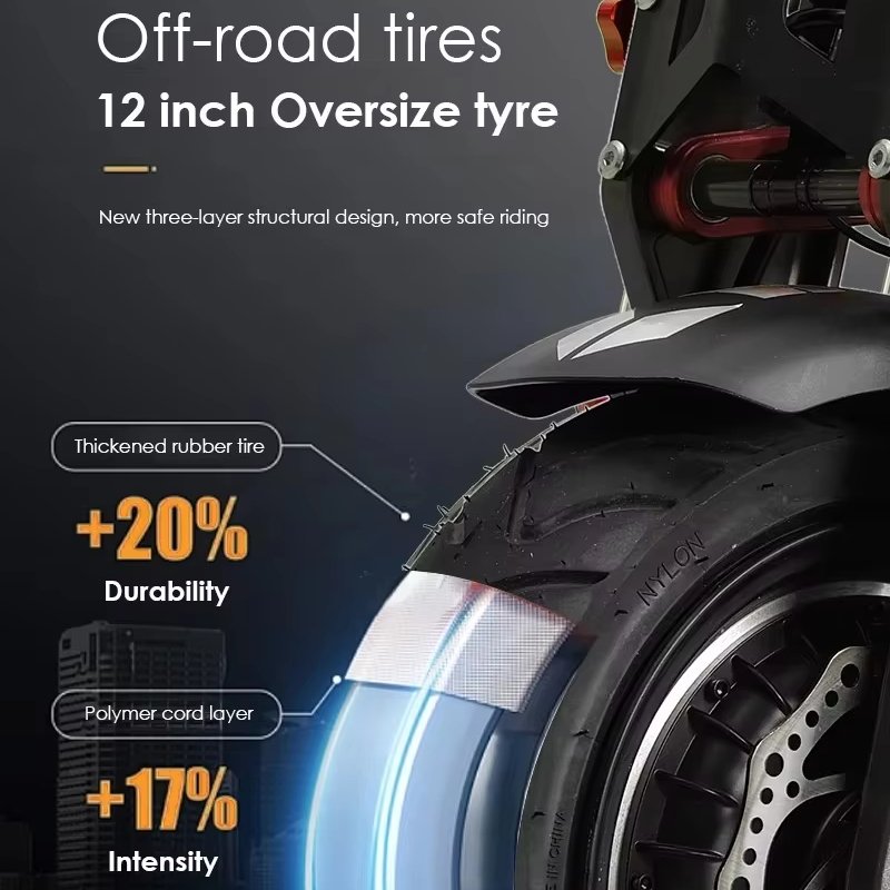 HEZZO F9 Racing E Scooter 90Km/h 60V 8000w Dual Motors Folding Electric Scooter Big Wheels NFC Display Electric Kick Scooters