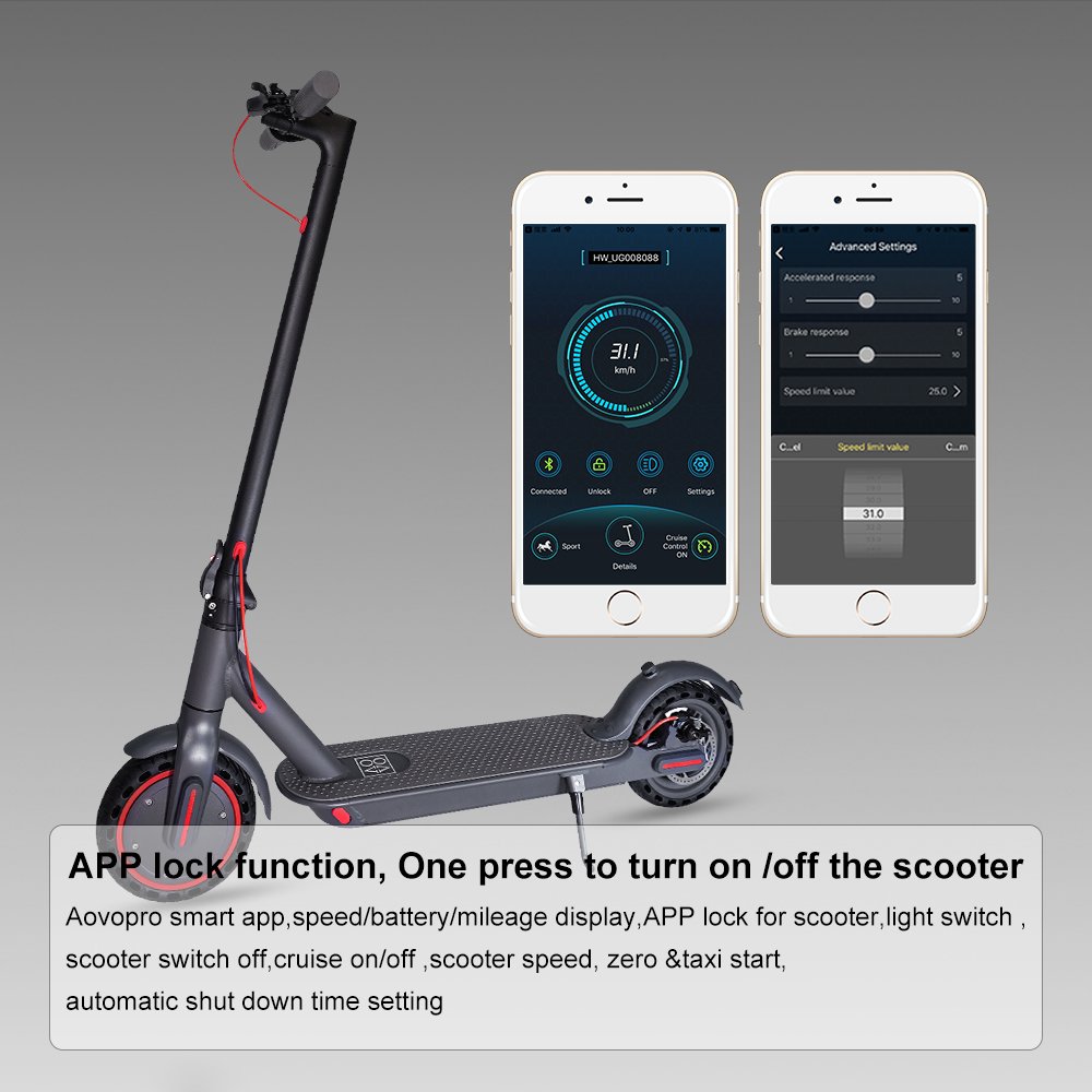 AOVO PRO DE EU UK DDP Dropship Wholesale E Scoter Electric Scooter High Speed Custom Electric Scooter Fast