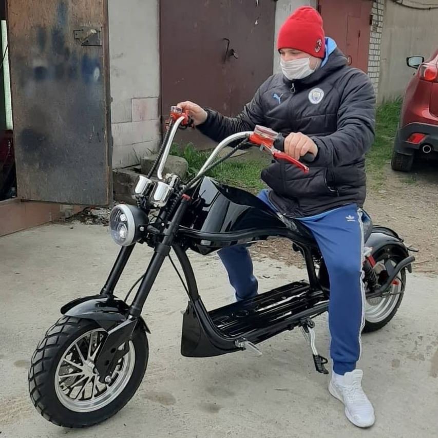 Dropshipping 2000W 10 Inch Chopper Honeycomb Tire Adult Electric Scooter Overseas USA Warehouse Citycoco Door To Door