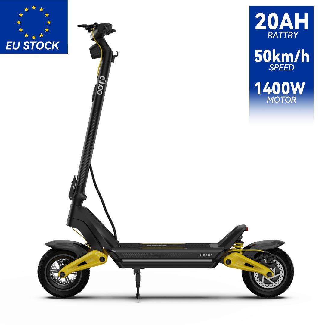 EU Stock C-Type Damping Dual Suspension Stand-up Moped with 10inch Tyres and Bluetooth Link APP, Lightweight Electric Scooter