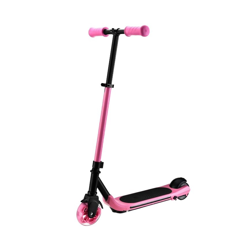 Two-Wheeled Kids' Electric Scooter with Slide Cover Rechargeable Lithium Battery Power-Assisted Skateboard for Children