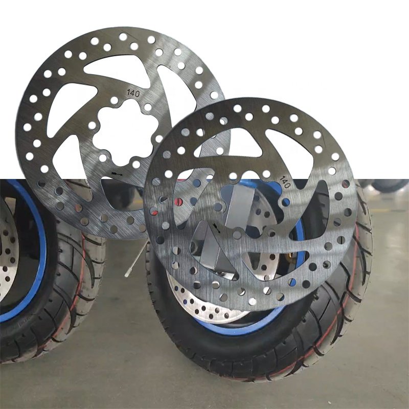 Replacement Parts 110mm 140mm Electric Scooter Brake Disc Rotor Pad Silver Electric Scooters for Adults Aluminum Alloy 1pcs