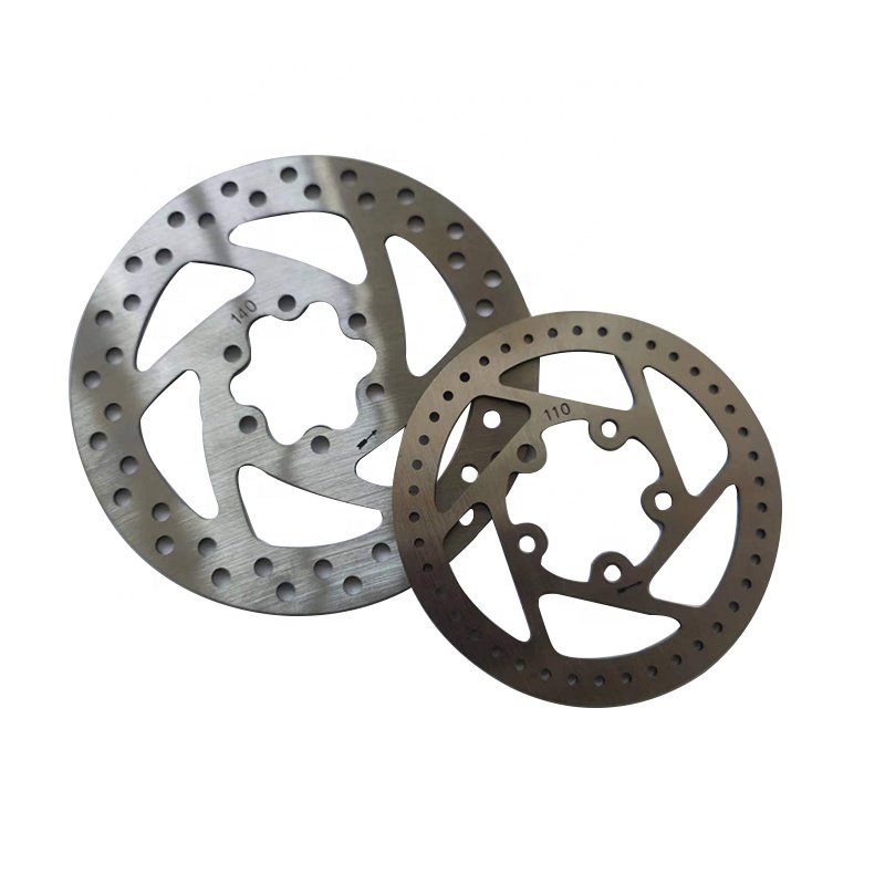 Replacement Parts 110mm 140mm Electric Scooter Brake Disc Rotor Pad Silver Electric Scooters for Adults Aluminum Alloy 1pcs