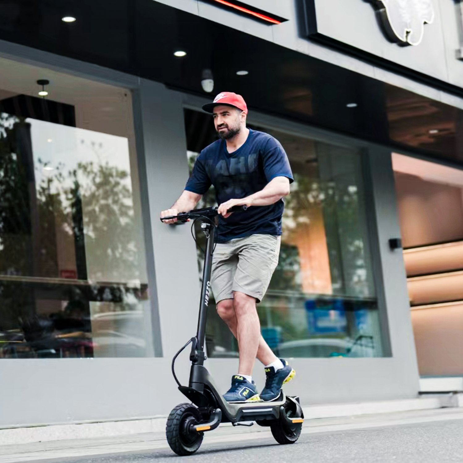 10 inch off-road dual motor 1600W Electric Scooter foldable 2 wheels e scooter 48V18Ah e-bike for adults EU/USA warehouse stock