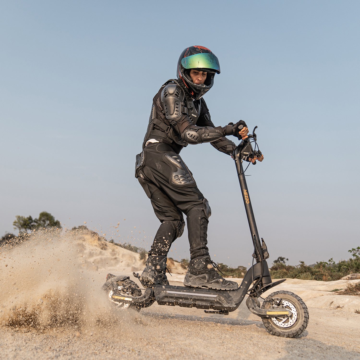 10 inch off-road dual motor 1600W Electric Scooter foldable 2 wheels e scooter 48V18Ah e-bike for adults EU/USA warehouse stock