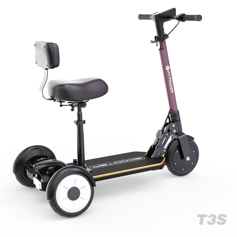 Wholesale 3 Wheel Foldable T3S Fitrider Electric Scooter Motor Power 36V 350W for Adult and Elder