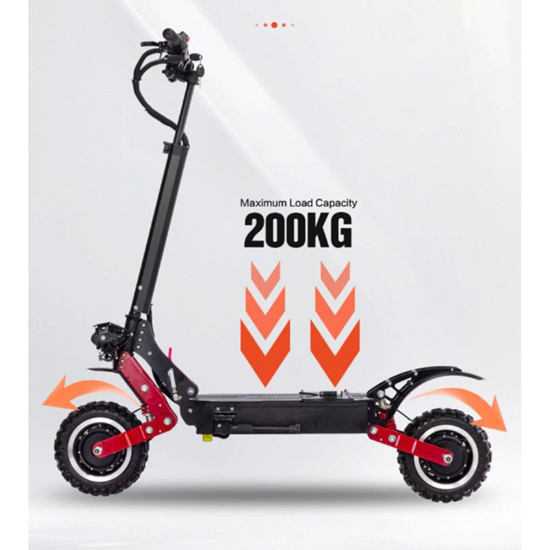 EU USA Stock 100Km Long Range 1000W powerful Dual Drive Electric scooters electr 10inch Tires Folding eScooter For Adult Raycool