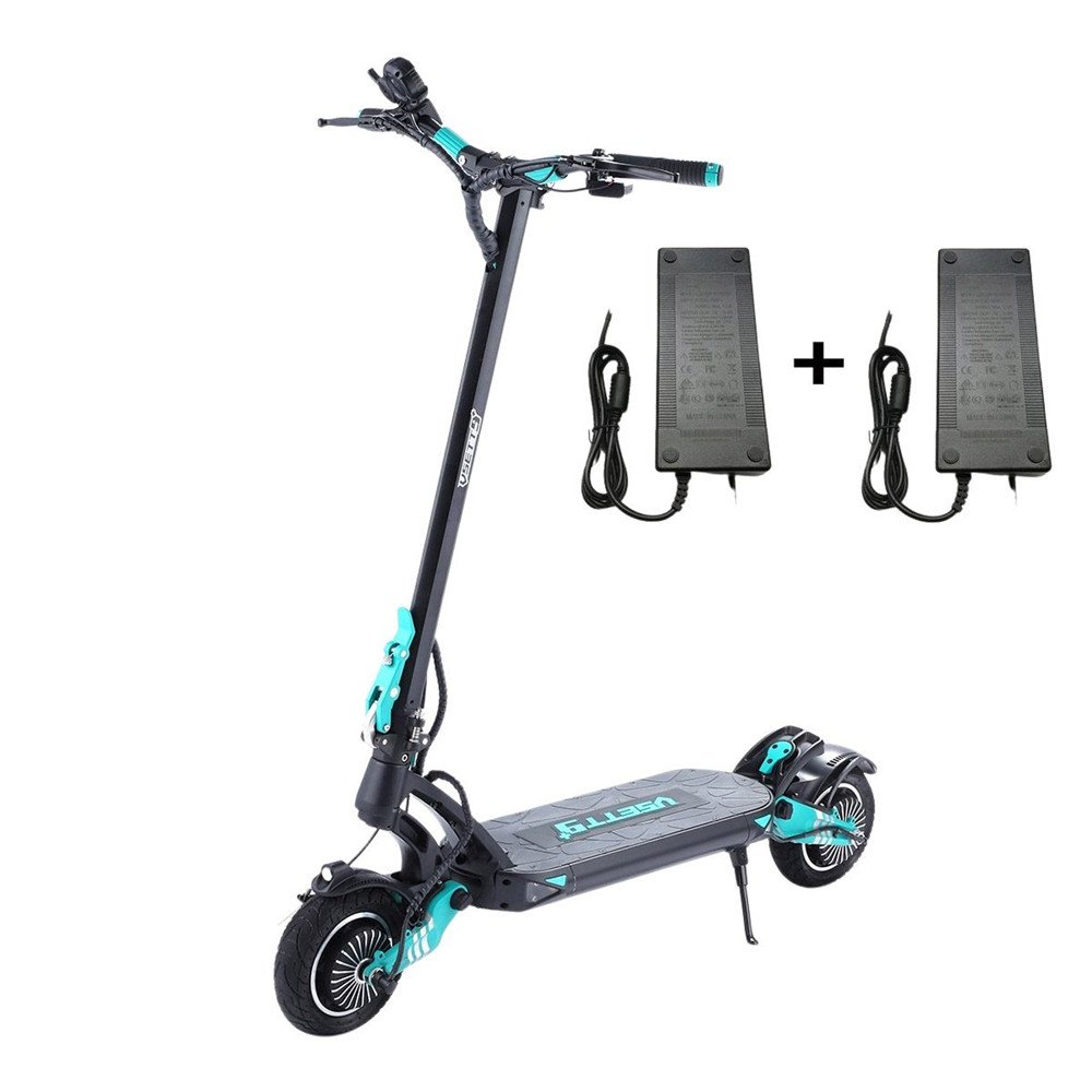 EU USA Stock 100Km Long Range 1000W powerful Dual Drive Electric scooters electr 10inch Tires Folding eScooter For Adult Raycool