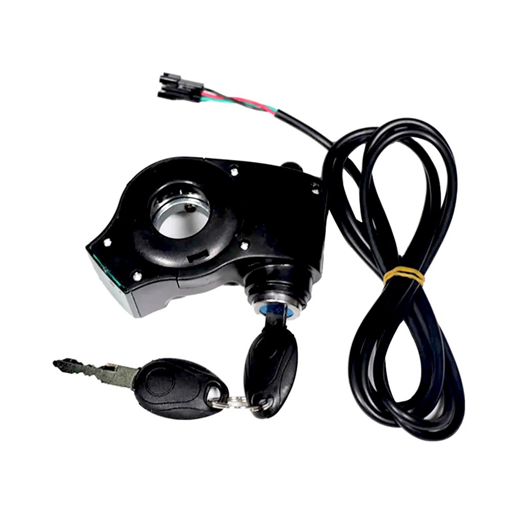 Power Locks Fit For KUGOO M4 Electric Scooter Thumb Throttle Voltmeter Digital Voltage Display Switch Power Supply With Key Lock