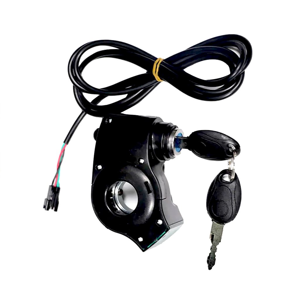 Power Locks Fit For KUGOO M4 Electric Scooter Thumb Throttle Voltmeter Digital Voltage Display Switch Power Supply With Key Lock