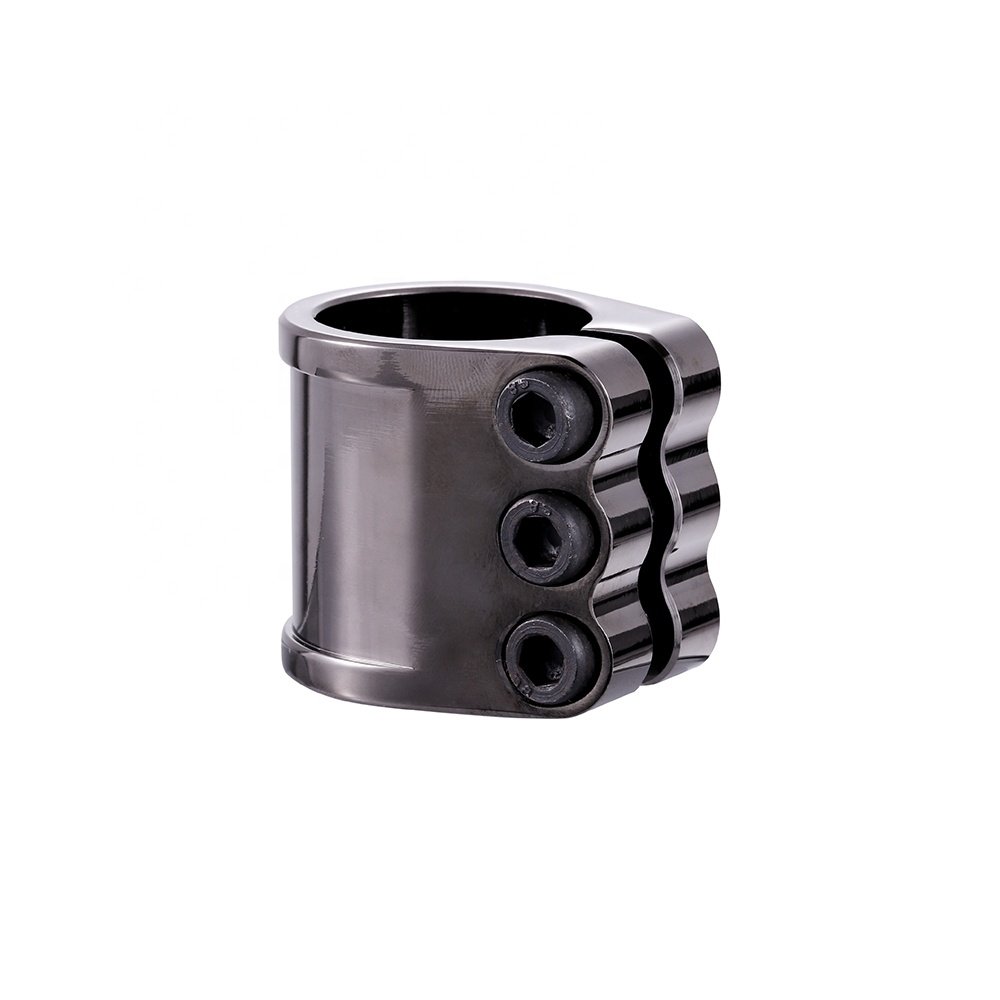 Custom Huoli Stunt Scooter HIC /IHC compression Aluminum CNC Scooter spare parts Trick Pro Scooter Clamp with 3-Bolt