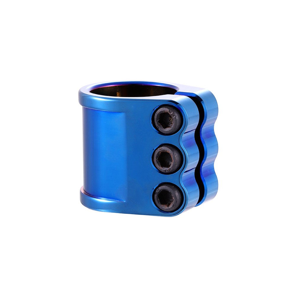 Custom Huoli Stunt Scooter HIC /IHC compression Aluminum CNC Scooter spare parts Trick Pro Scooter Clamp with 3-Bolt