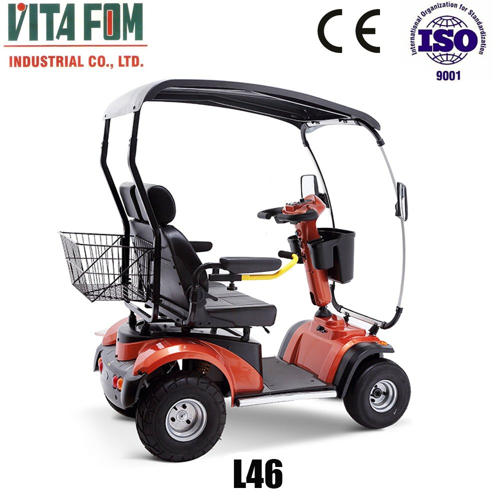 Vitafom-4 Wheel Double Seat Mobility handicap Electric Scooter, PG Controller, Taiwan Motor
