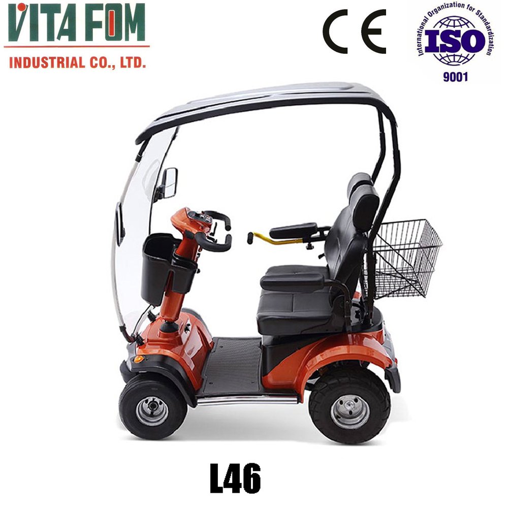 Vitafom-4 Wheel Double Seat Mobility handicap Electric Scooter, PG Controller, Taiwan Motor