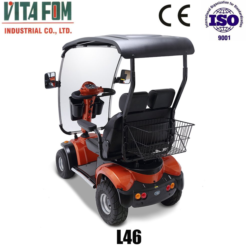 Vitafom-4 Wheel Double Seat Mobility handicap Electric Scooter, PG Controller, Taiwan Motor