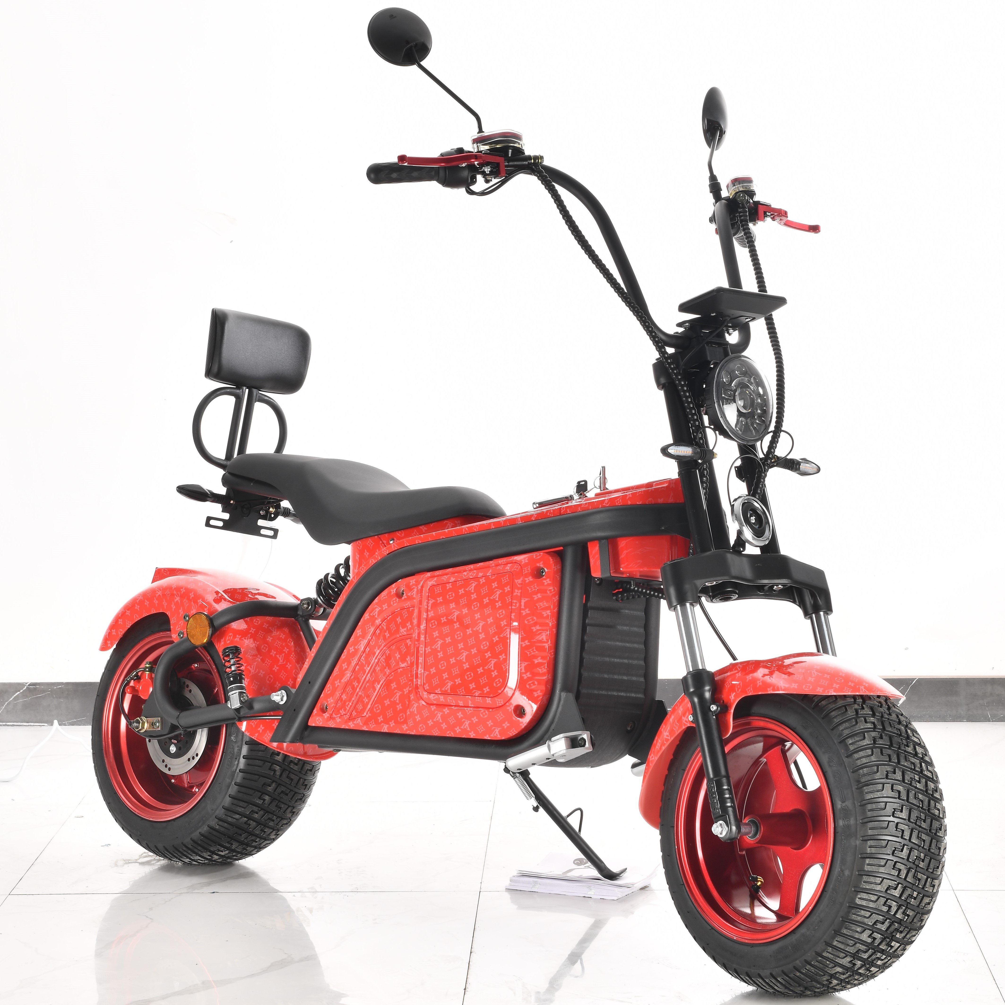 China Top Quality New Steel Frame Electric Scooters For Women And Men Disc Brake Electric Motorcycle 2000W EEC COC Citycoco