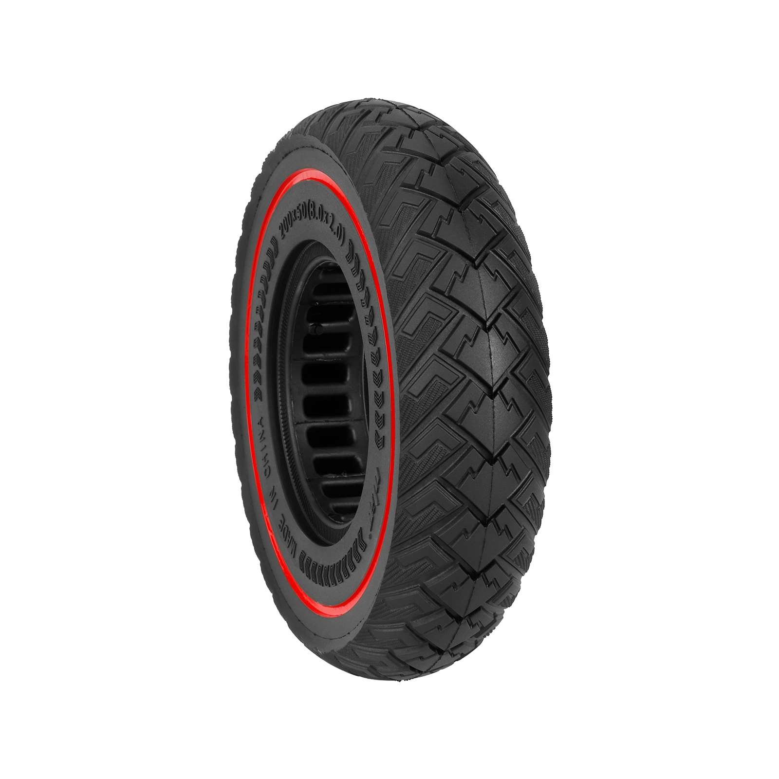 Ulip 200*50 off-road Solid Tire with Red ircle and 90mm nner iameter 8 Inch Electric Scooter Front Solid Tires for Scooter Parts