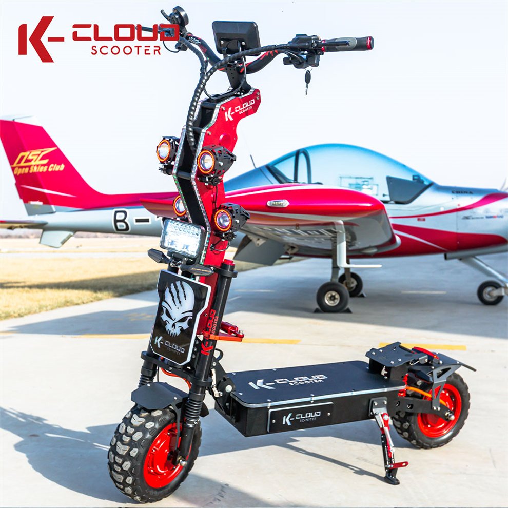 CE Certificate Trotinette-Electrique- 8000W 10000W Foldable 2 Wheel Electric Scooter 14 Inch 72V E Scooter