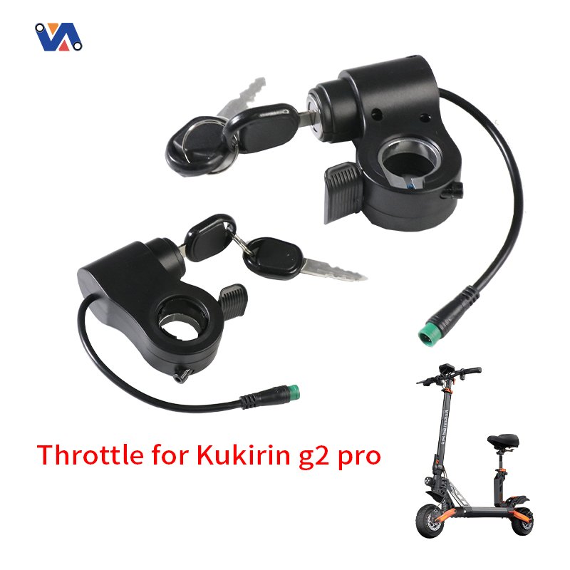 New Image Scooter Throttle With Electric Door Lock 5pin (C Version) For Kukirin G2 Pro /G2 Max Accelerator Official Accessories