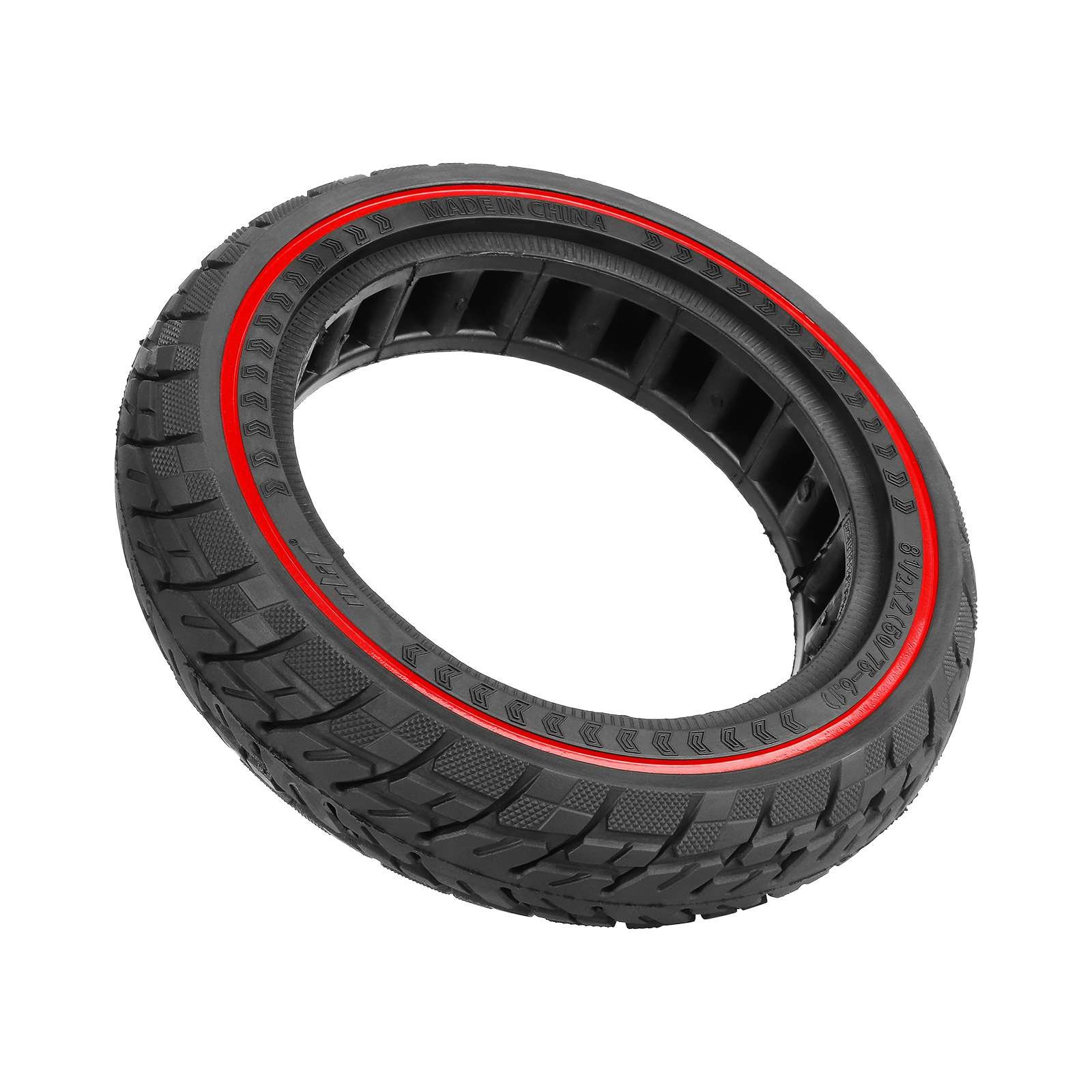 Ulip 8 1/2*2(50/75-6.1) Off-Road Solid Tire with Red Circle for Xiaomi Scooters 8.5 Inch Electric Scooter Wheel Tyre Accessories