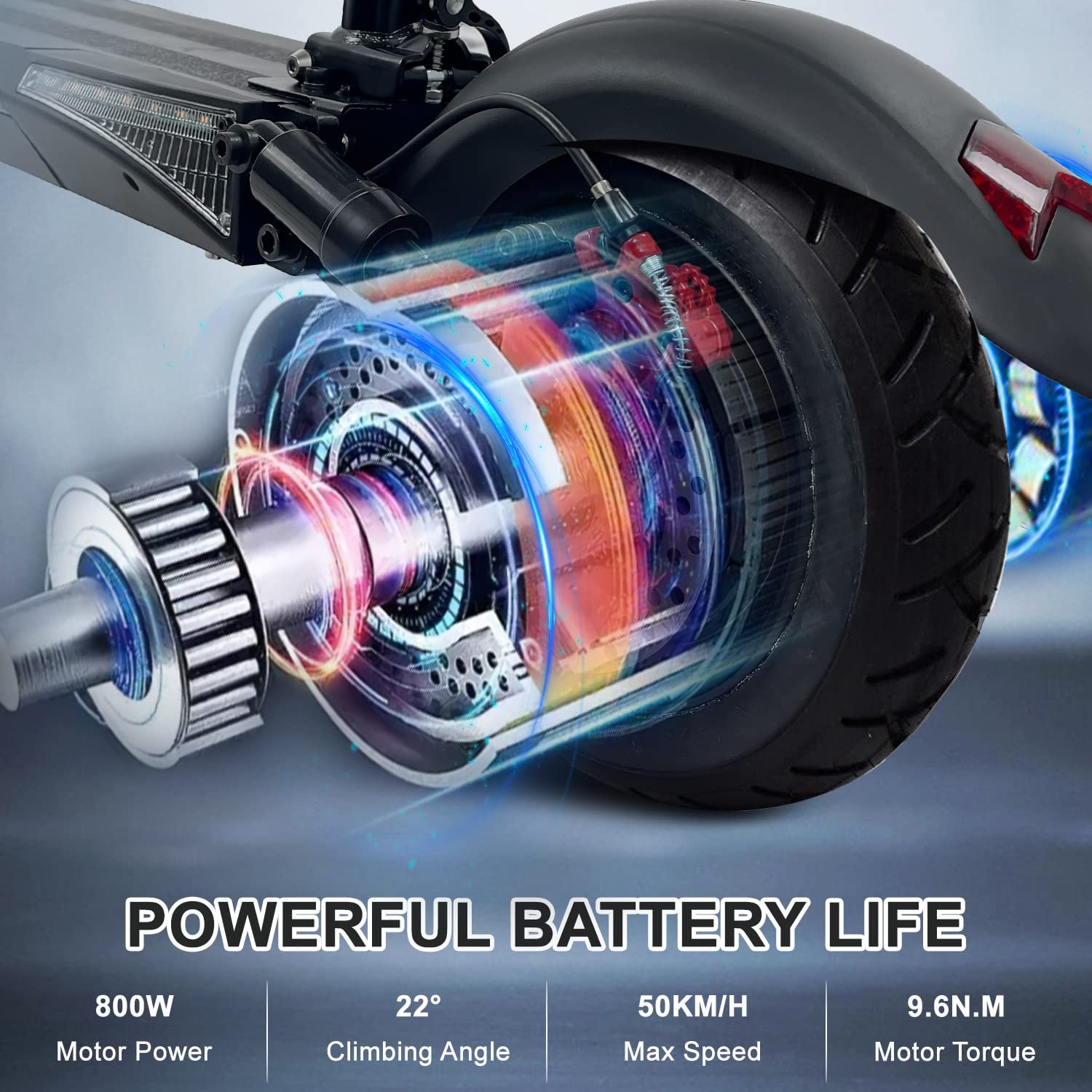 10 inch 48V 800W 15AH Electric Scooter 50KMH Up to 60KM Mileage Off Road Scooter Adults in USA EU UK Warehouse Dropshipping