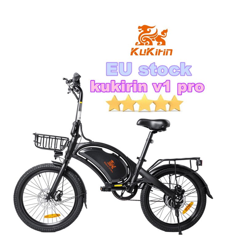 EU Stock original KuKirin V1 Pro 48V 350W Electric Bike 20Inch Tire Foldable Electric Bicycle for adults e bikes