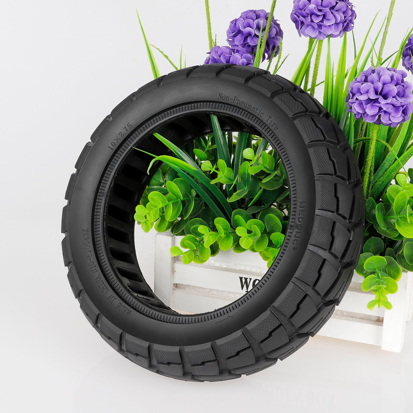 10 Inch Porous Solid Tire 10*2.75 For 70/65-6.5 Honeycomb Tire Wear-resistant For Electric Scooter Balance Car Accessories Parts