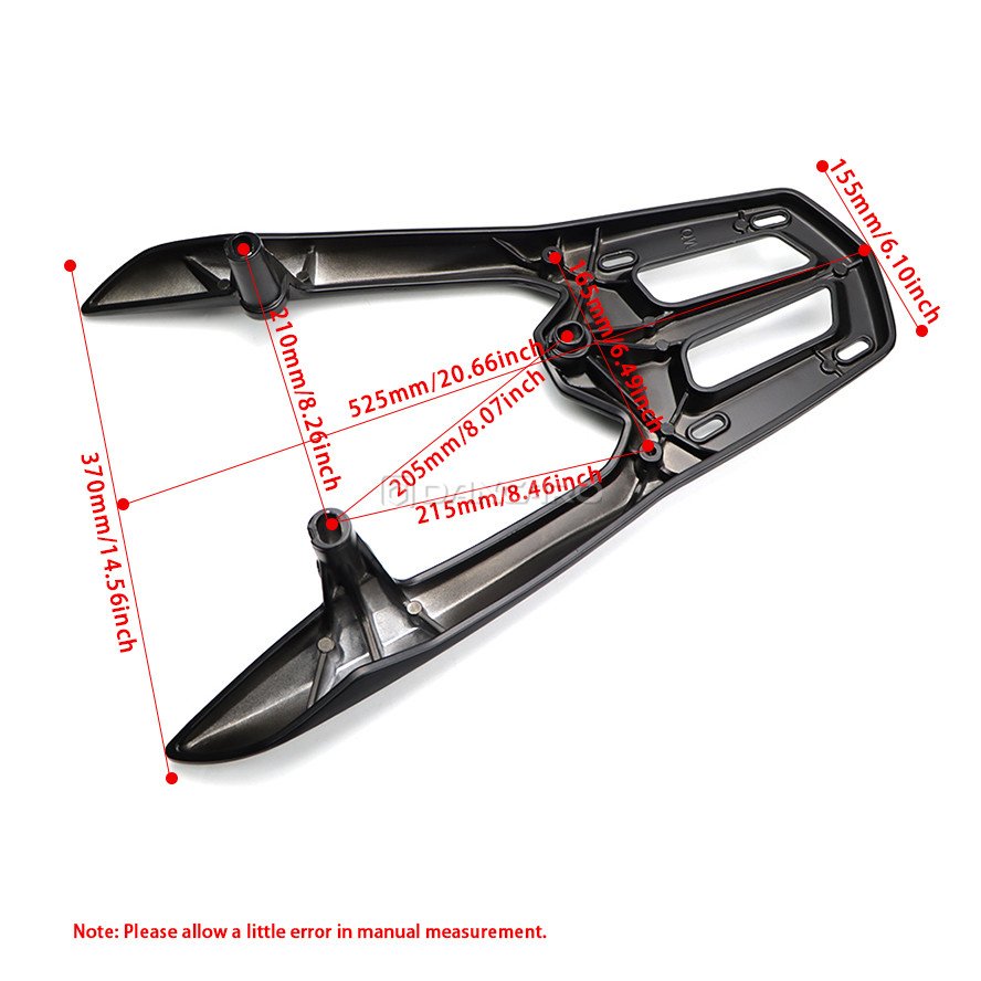 DANCARO Rear Bracket Top Box Rack Case Support For HONDA CLICK Vario 150/160 Motorcycle Parts Accessories